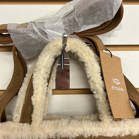 Ugg‎ Telfar Medium Shearling Bag Tote Travel Shopping Purse Brown Designer NEW - Picture 5 of 16